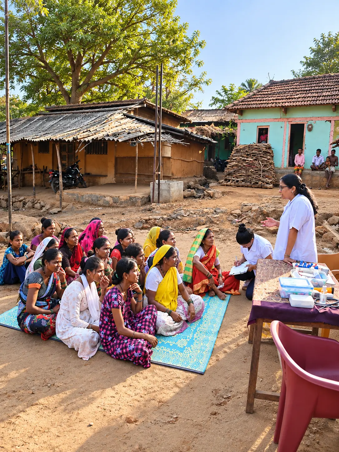 Women taking part in a community session